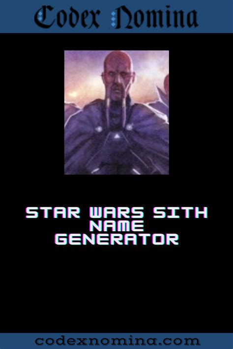 zabrak name generator|star wars sith name generator.